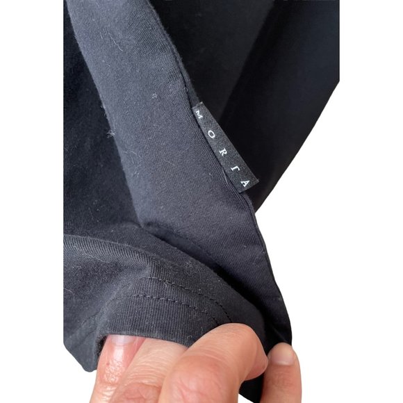 Saint Morta Men's Black Zip Neck Designer Short Sleeve Shirt - Picture 5 of 7